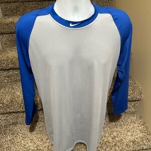 *Nike MLB* wicking lightweight dri-fit athletic baseball base layer shirt - L